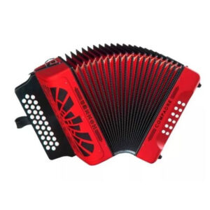 Acordeón FBbEb Hohner Compadre A-48441 Rojo