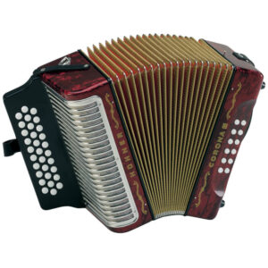 Acordeón Hohner A-5723-GCF Corona III Rojo