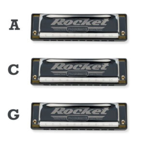 Propack 3 Armónicas Hohner New Rocket C-G-A M2013PP