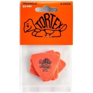 Bolsa 6 Púas Dunlop 431P-060 Tortex Triangle 0.60mm Pickers