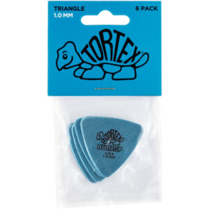 Bolsa 6 Púas Dunlop 431P-100 Tortex Triangle 1.00mm Pickers