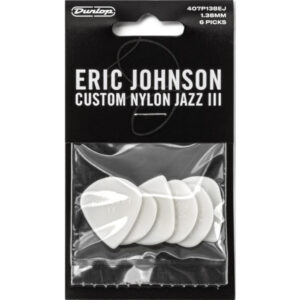Player´s Pack 6 Púas Dunlop 407P-138EJ Custom Nylon Jazz III E.Johnson