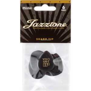 Player´s Pack 6 Púas Dunlop 477P-205 Jazztone Sharp Tip
