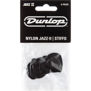 Player´s Pack 6 Púas Dunlop 47P-2S Nylon Jazz II Negra