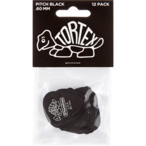 Player´s Pack 12 Púas Dunlop 488P-060 Tortex Pitch Black Std 0.60mm