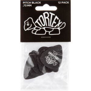 Player´s Pack 12 Púas Dunlop 488P-073 Tortex Pitch Black Std 0.73mm