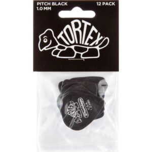 Player´s Pack 12 Púas Dunlop 488P-100 Tortex Pitch Black Std 1.00mm