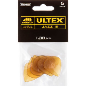 Player´s Pack 6 Púas Dunlop 427P-138 Ultex Jazz III 1.38mm
