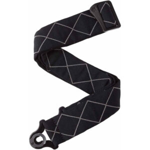 Correa D'Addario 50BAL02 Auto Lock Diamonds Acolchada Negra