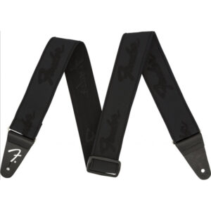 Correa Fender 099-0642-076 Weighless Running Logo Negra/Negra 2"