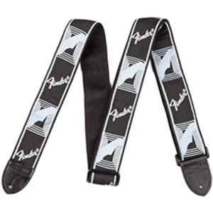 Correa Fender 099-0681-543 Monogrammed Negra/Gris Claro/Gris Oscuro 2"