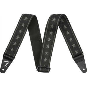 Correa Fender 099-0615-004 Nylon Stars & Stripes Negra/Gris 2"