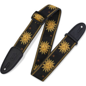 Correa Levy's MPJGSUN-BLK Print Series Poly Jacquard Sun 2"