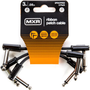 Pack 3 Cables Dunlop Ribbon Patch (8 cms) 3PDCPR03 Para Pedaleras