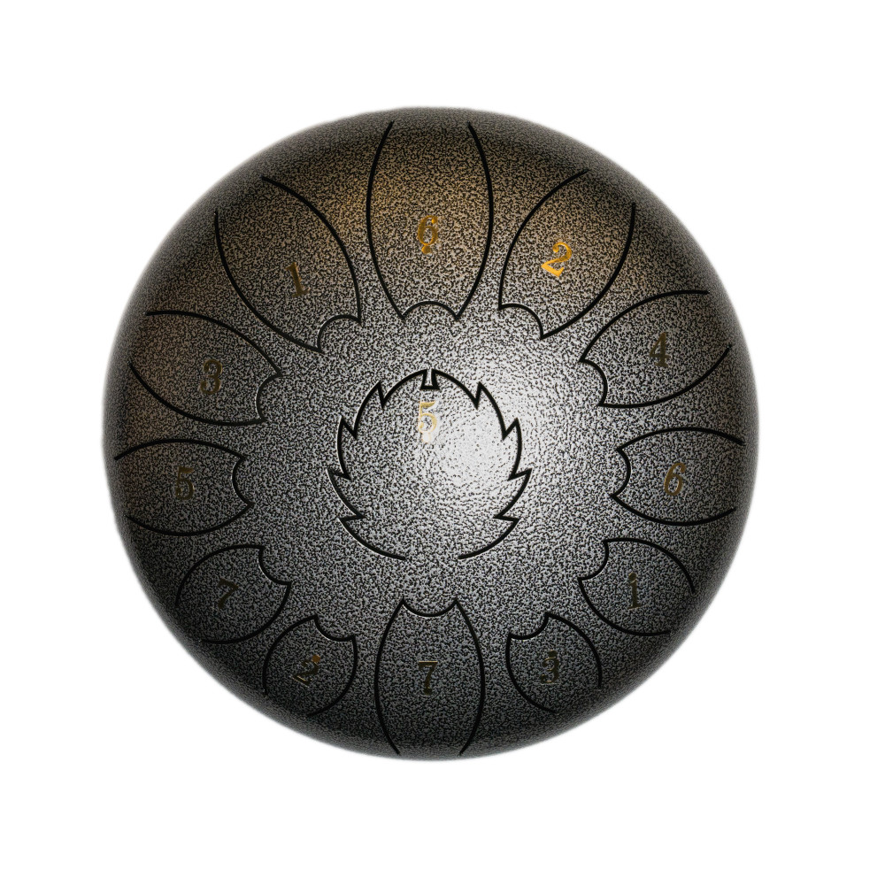 Steel Tongue Drum F-Zone STD818N Gris Jaspeado (8" 8 notas)
