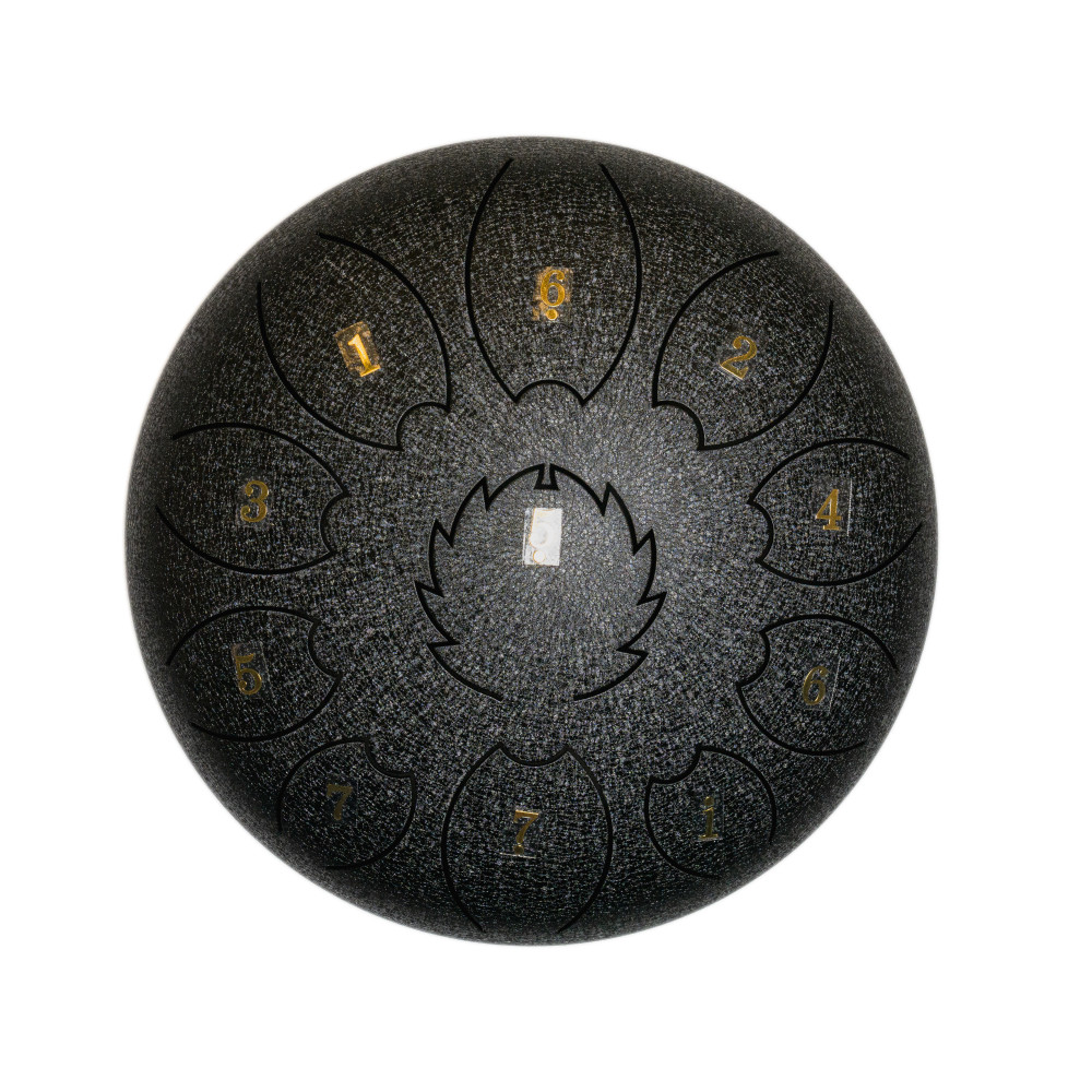 Steel Tongue Drum F-Zone STD818N Negro Jaspeado (8" 8 notas)