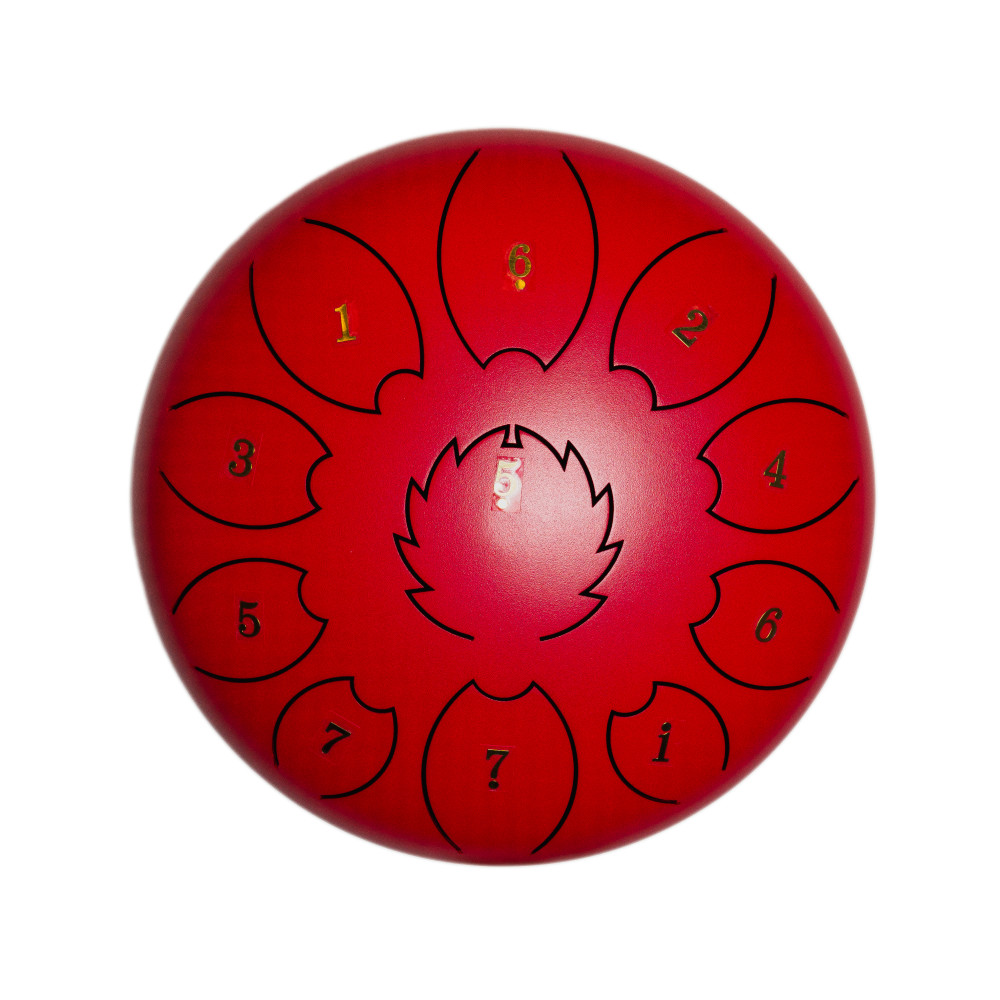Steel Tongue Drum F-Zone STD811N Rojo (8" 11 notas)