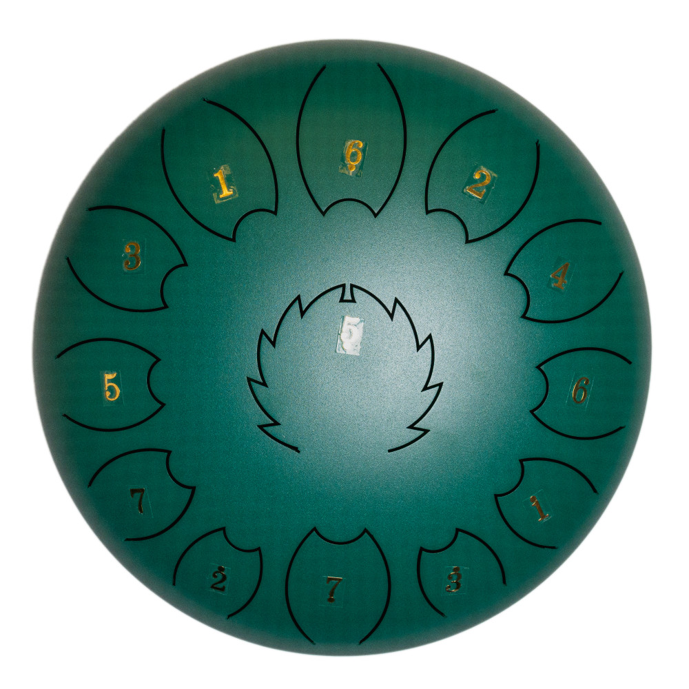 Steel Tongue Drum F-Zone STD811N Verde Oscuro (8" 11 notas)