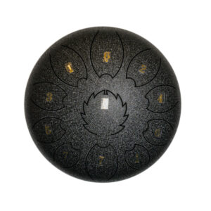 Steel Tongue Drum F-Zone STD811N Negro Jaspeado (8" 11 notas)