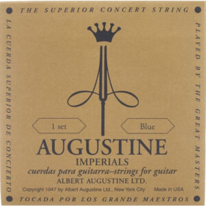 Juego Cuerdas Guitarra Clásica Augustine Imperial Azul