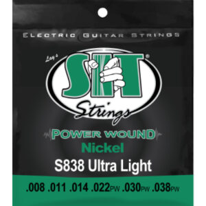 Juego Cuerdas Guitarra Eléctrica SIT Powerwound S838 008-038
