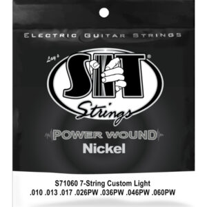 Juego 7 Cuerdas Guitarra Eléctrica SIT Powerwound S71060 010-060