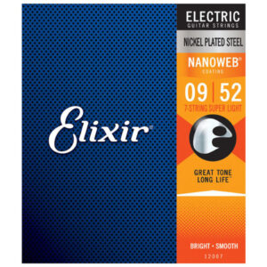Juego 7 Cuerdas Guitarra Eléctrica Elixir Nanoweb 12007 (009-052)