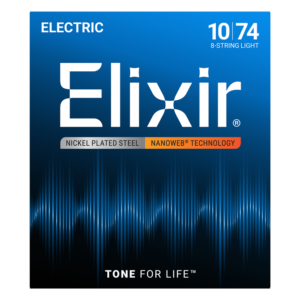 Juego 8 Cuerdas Guitarra Eléctrica Elixir Nanoweb 12062 (010-074)