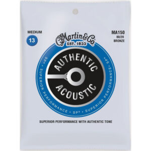 Juego Cuerdas Guitarra Acústica Martin MA-150 Bronce 80/20 013-056