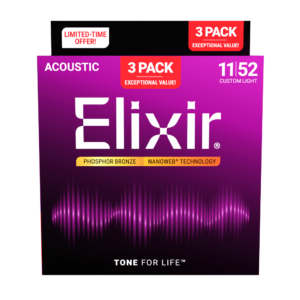 Pack Elixir 2+1 Juegos Acústica 16568 Phosphor Bronze 011-052