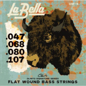 Juego Bajo 4 Cuerdas La Bella Olinto Signature Flats OSF-4 047-107