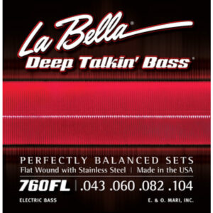Juego La Bella Bajo Deep Talkin´ Bass Flatwound 760-FL (043-104)