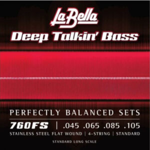 Juego La Bella Bajo Deep Talkin´ Bass Flatwound 760-FS (045-105)