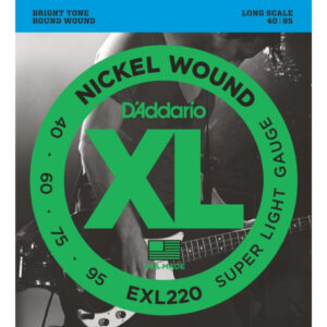 Juego Cuerdas Bajo D'Addario EXL-220 040-095