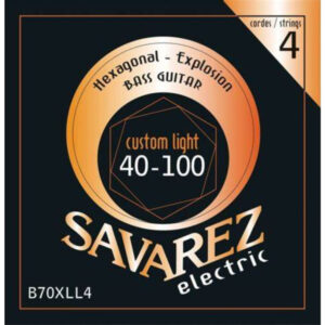 Juego Cuerdas Guitarra Baja Savarez Hexagonal B70XLL4 040-100