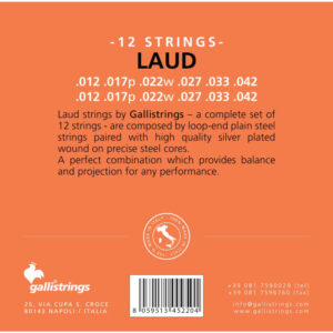 Cuerda 1ª Laúd Galli (Par)