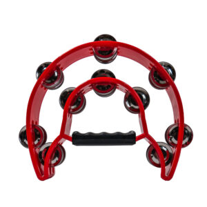 Pandereta Media Luna Doble Bocheli TAM-20RD Roja