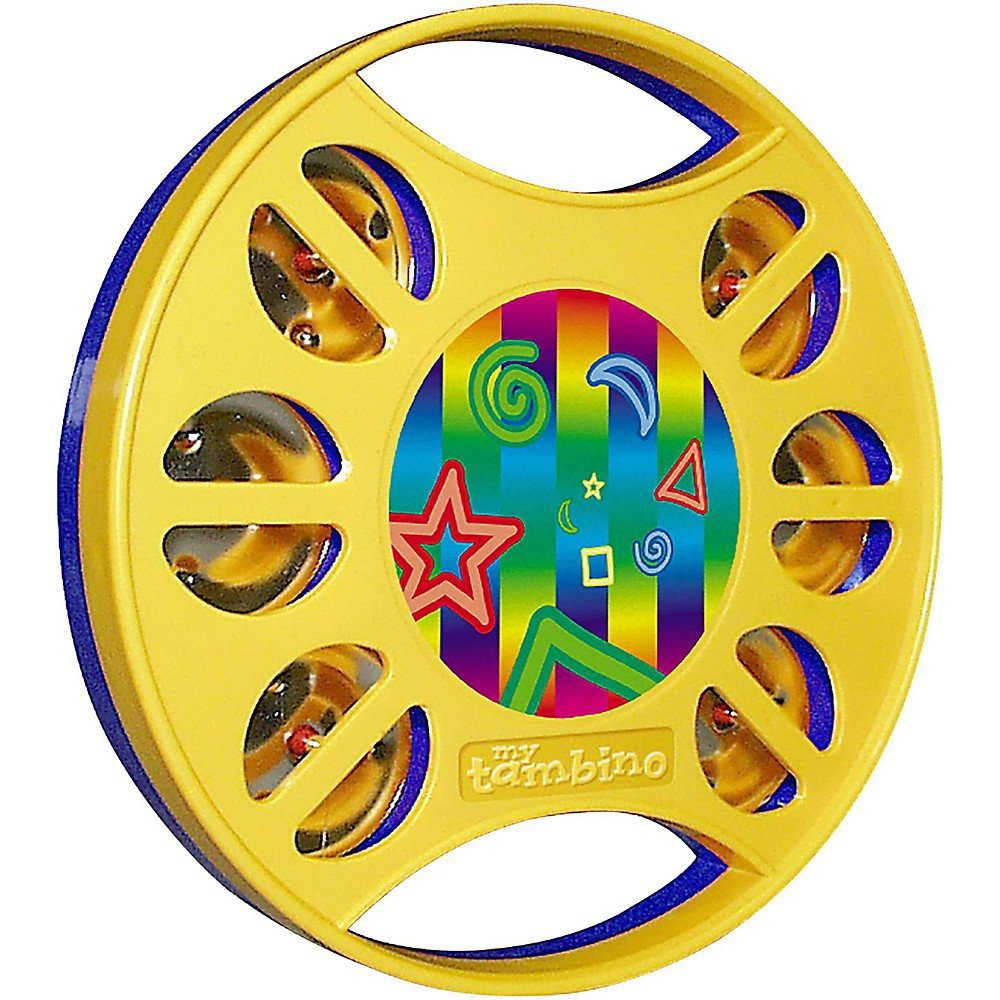 Pandereta Rhythm Tech Tambino Azul Amarilla RT1541