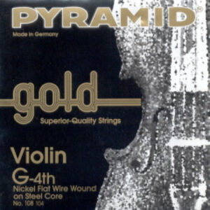 Cuerda 4ª Pyramid Gold Violín 1/2 108104