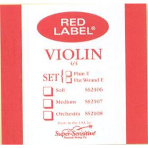 Cuerda 2ª Violín Super-Sensitive Red Label 212 4/4