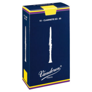 Caja 10 Cañas Clarinete Vandoren Tradicional 1 caja azul