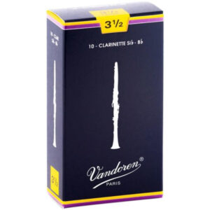 Caja 10 Cañas Clarinete Vandoren Tradicional 3½ caja azul