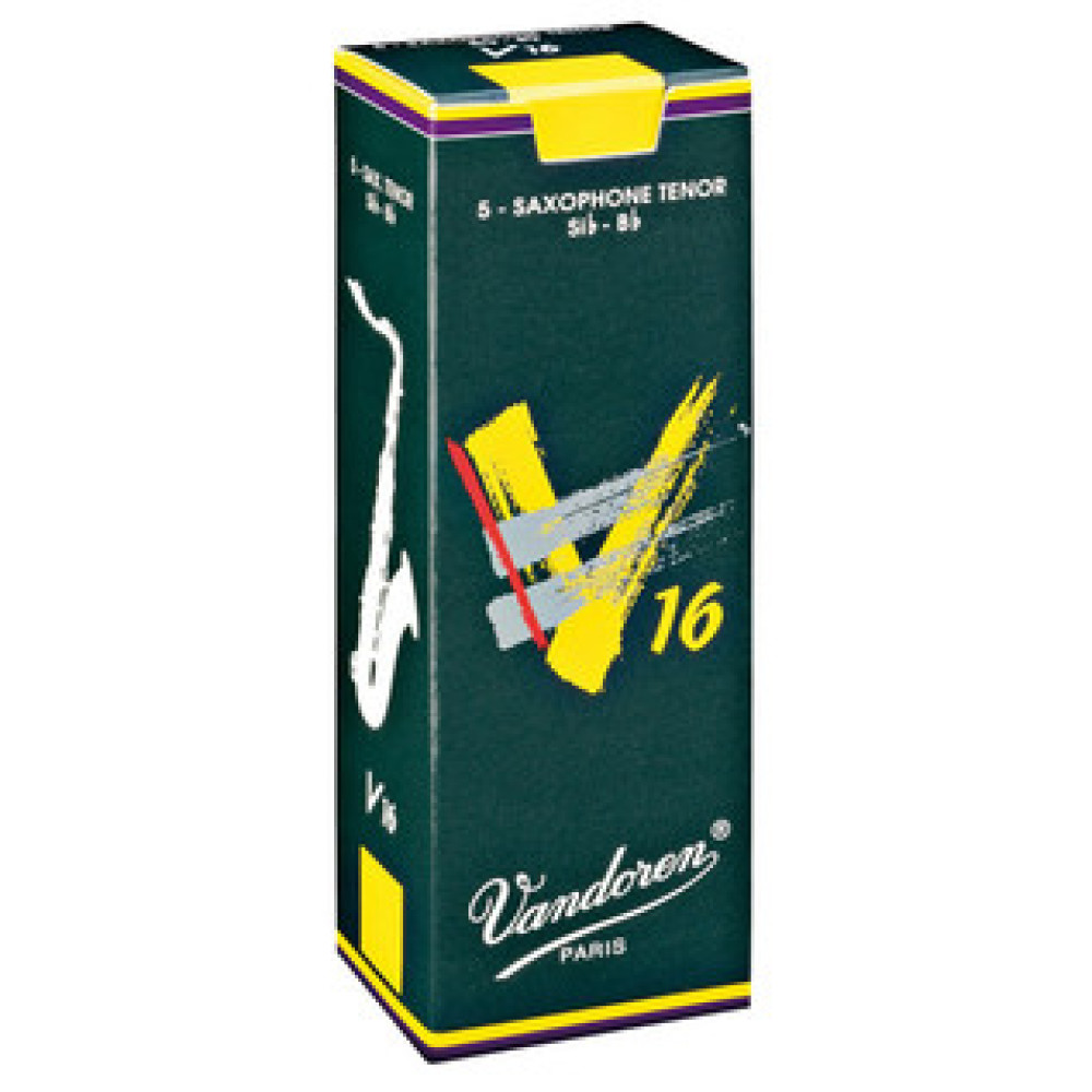 Caja 5 Cañas Saxo Tenor Vandoren V-16 3½ caja verde oscuro
