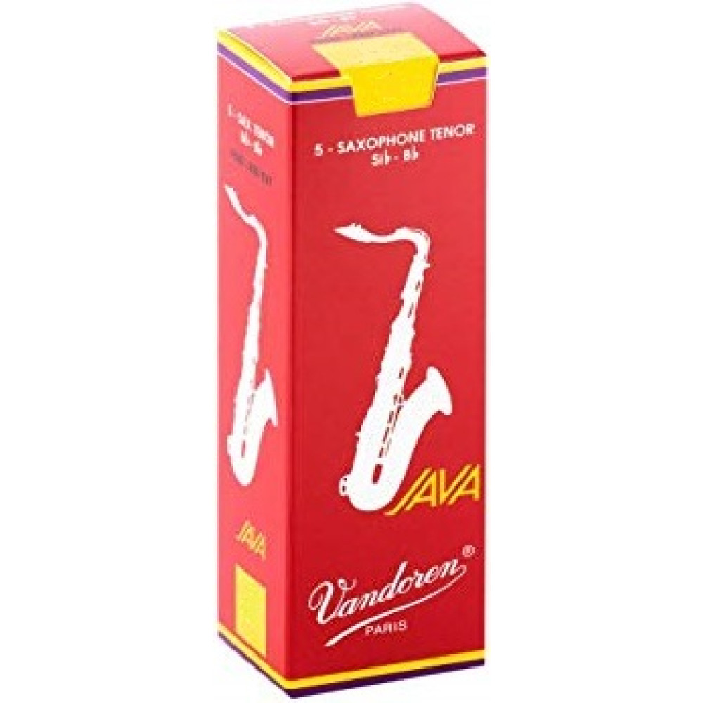 Caja 5 Cañas Saxo Tenor Vandoren Java 3½ caja roja