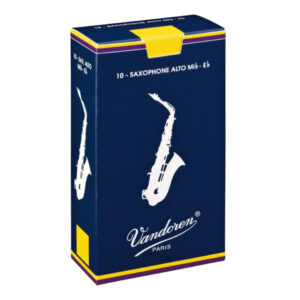 Caja 10 Cañas Saxo Alto Vandoren Tradicional 3½ caja azul