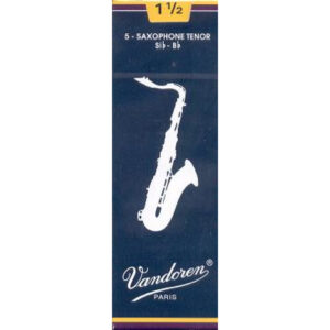 Caja 5 Cañas Saxo Tenor Vandoren Tradicional 4 caja azul