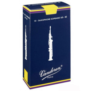 Caja 10 Cañas Saxo Soprano Vandoren Tradicional 4 azul