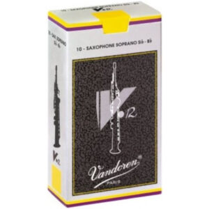 Caja 10 Cañas Saxo Soprano Vandoren V-12 2½ caja gris