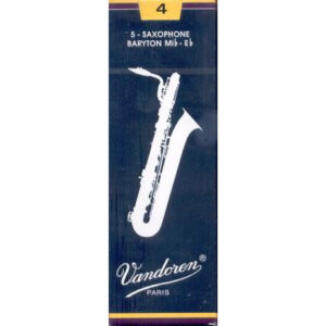 Caja 5 Cañas Saxo Barítono Vandoren Tradicional 4 azul