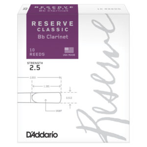 Caja 10 Cañas Clarinete Organic Reserve Classic by D'Addario 2½